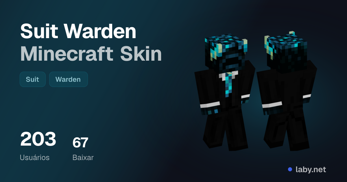 Suit Warden Minecraft Skin | Laby