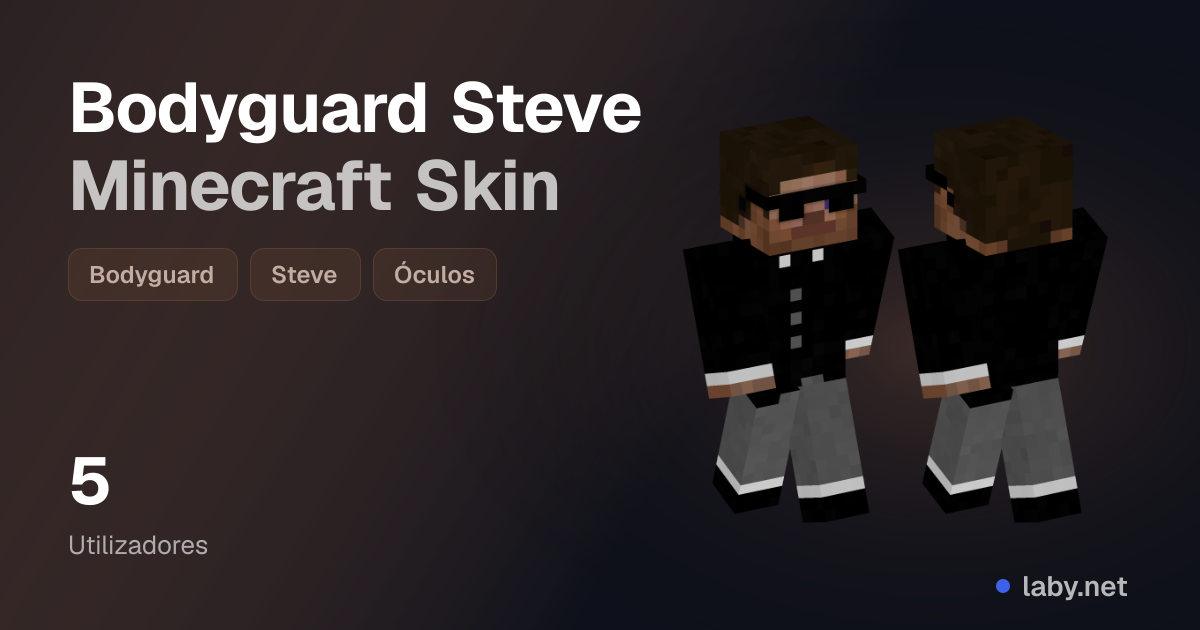 Bodyguard Steve Minecraft Skin | Laby