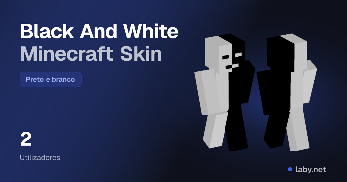 Black And White Minecraft Skin | Laby