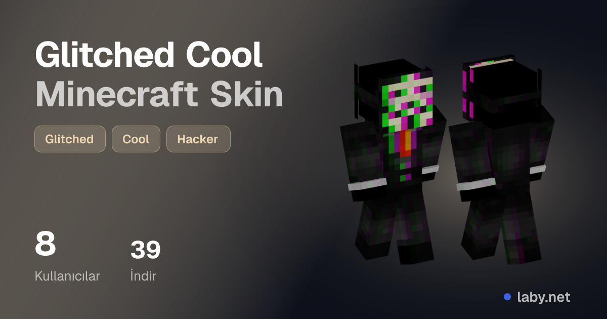 Glitched Cool Minecraft Skin | Laby