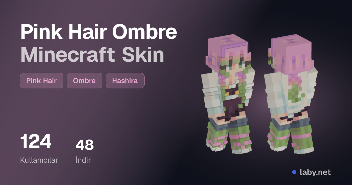 Pink Hair Ombre Minecraft Skin | Laby