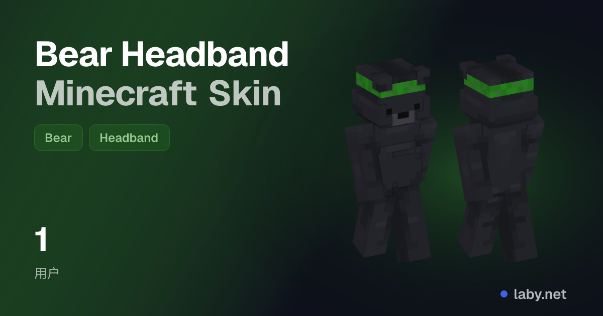 Bear Headband Minecraft Skin | Laby