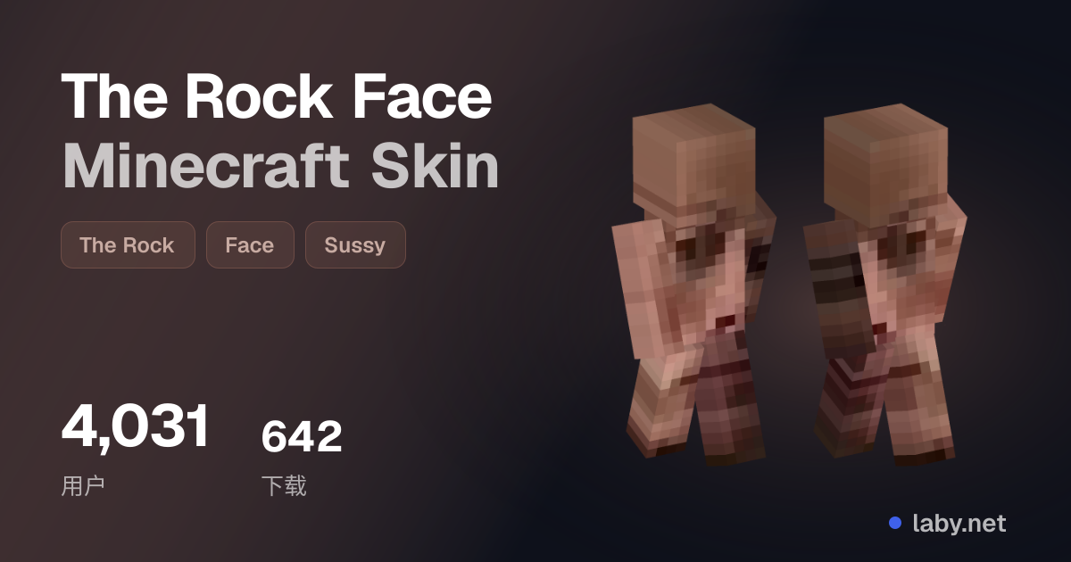 The Rock Face Minecraft Skin | Laby